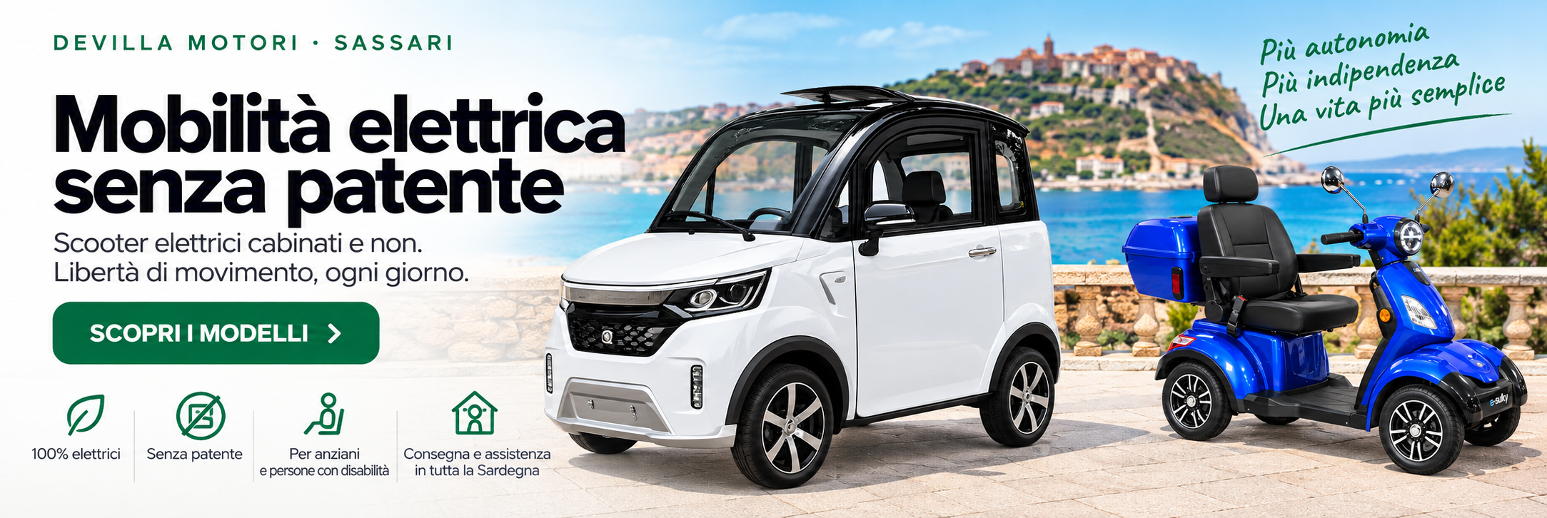 Mobilità elettrica senza patente