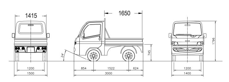 Disegno tecnico e misure Casalini Kerry